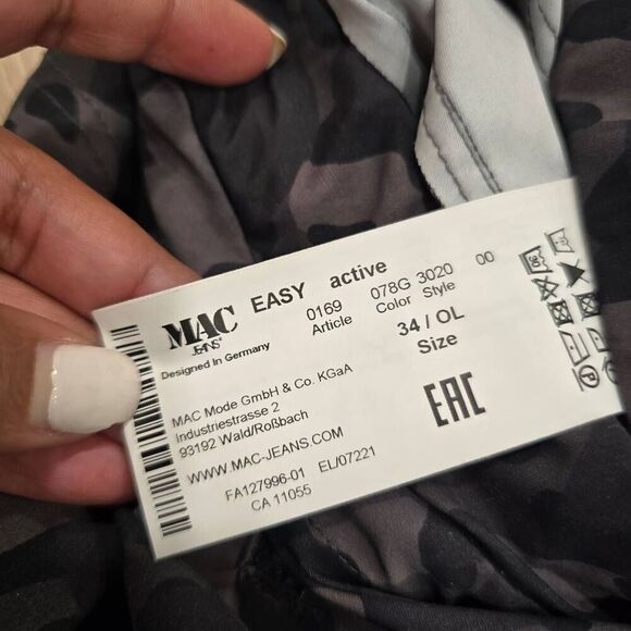 Mac Future Concept Skinny Pants Women's 6 Camouflage Bonsai High Waist Outdoor - Picture 5 of 6